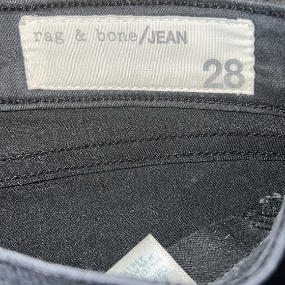 Rag & Bone Jean Legging Size 28 in Shoreditch (Dark Grey/Washed Black) - Picture 6 of 10